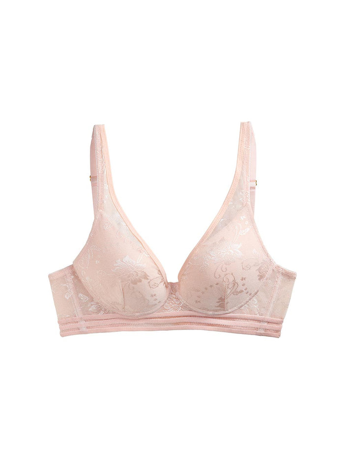 Vanessa Wire-Free Bra, Petites, Light Push-Up, Wide Band, Bralette